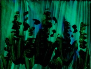 Charged, and glowing.